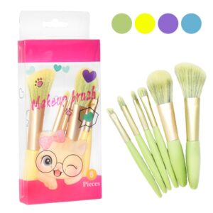 Set De Brochas Makeup Brush 6 Pcs Colores Surtidos